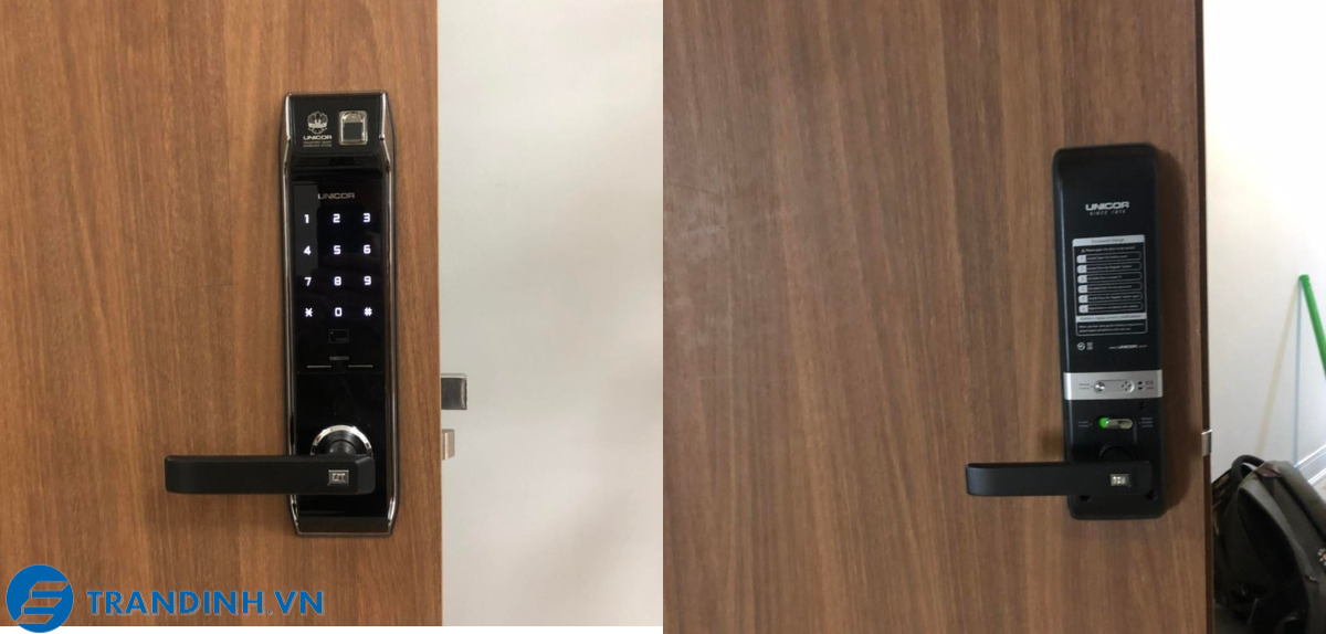 Khóa cửa kính Unicor UN-325S-GL-CL 18 Hình ảnh lắp đặt khoá điện tử Unicor cho khách hàng.