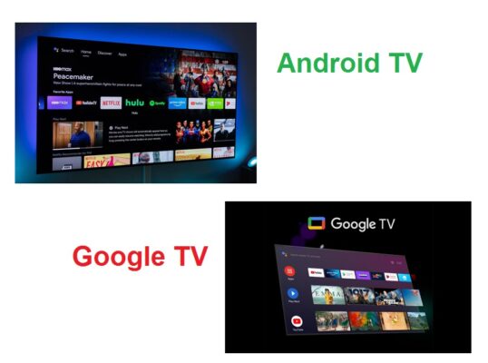 so sanh android tv va google tv