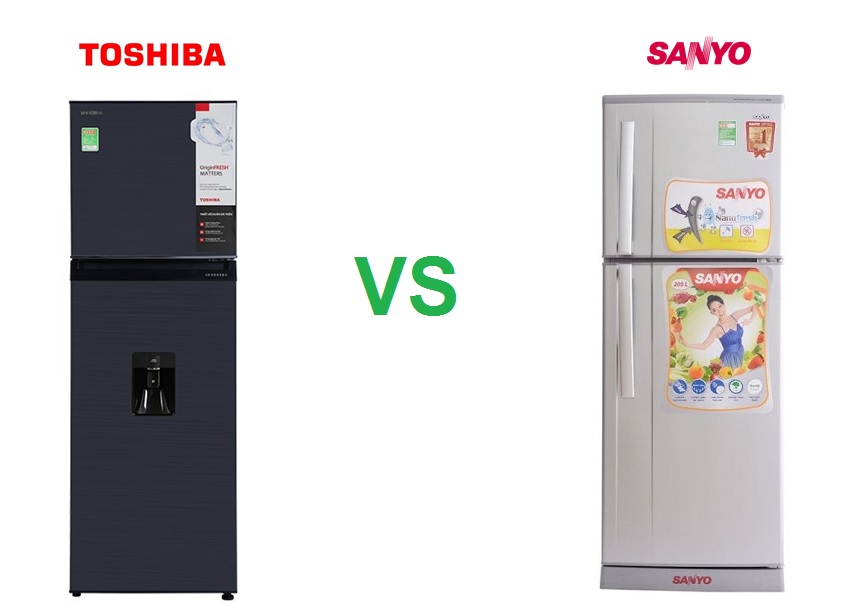 So sánh tủ lạnh Toshiba và Sanyo: Nên chọn mua loại nào ?