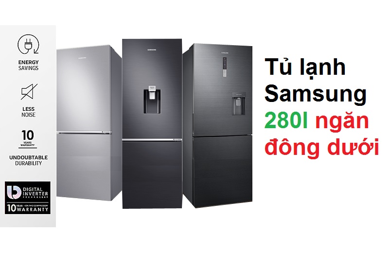 Tủ lạnh Samsung 280l ngăn đông dưới