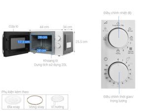 Lò vi sóng Electrolux EMG20K38GB 20 lít có nướng 9 electrolux emg20k38gb note