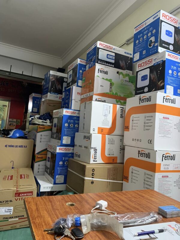 Bình nóng lạnh Ariston Blu 20 Slim 2.5 FE 1 kho binh nong lanh ferroli