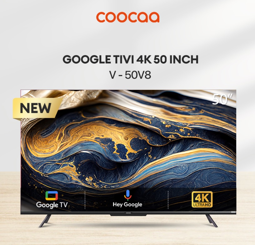 Google TV Coocaa 50 inch UHD 4K 50V8