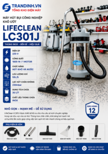 Máy hút bụi công nghiệp LifeClean LC301J 4 LC301J