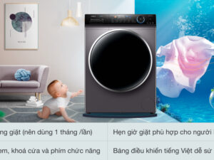 Máy giặt Aqua Inverter 11 kg AQD- DD1101G PS - Tiện ích