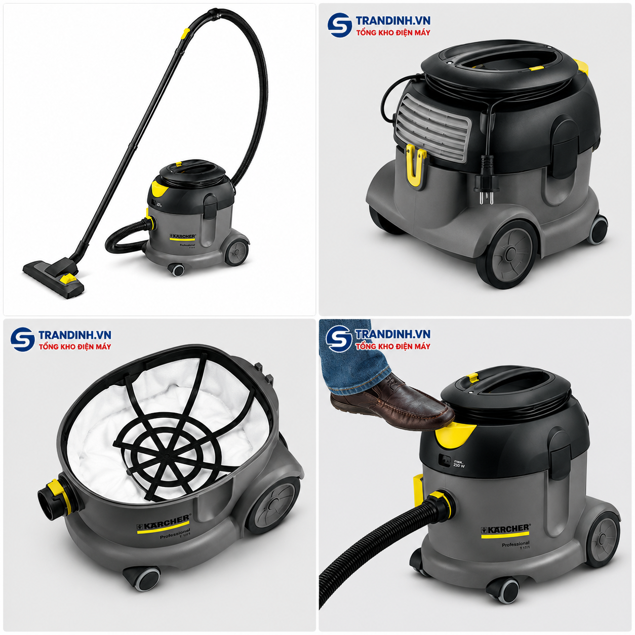 Máy hút bụi công nghiệp Karcher T 17/1 3 Máy hút bụi công nghiệp Karcher T 17/1