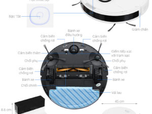 Robot hút bụi lau nhà Ecovacs Deebot N10 DBX41