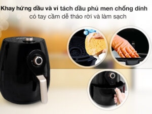 Chất liệu phụ kiện - Nồi chiên không dầu Ferroli FAF-5.0M3 5 lít