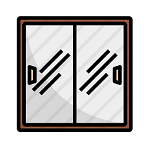 icon khoá cửa lùa