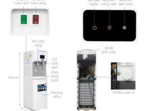 Cây nước nóng lạnh Toshiba RWF-W1664TV(W1) 670W