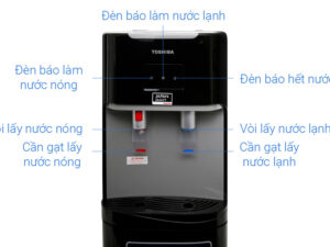 Cây nước nóng lạnh Toshiba RWF-W1669BV(K1) 650W 4 Đèn báo tiện theo dõi - Máy nước nóng lạnh Toshiba RWF-W1669BV(K1)
