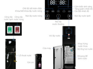 Cây nước nóng lạnh Toshiba RWF-W1830BV(K) 650W