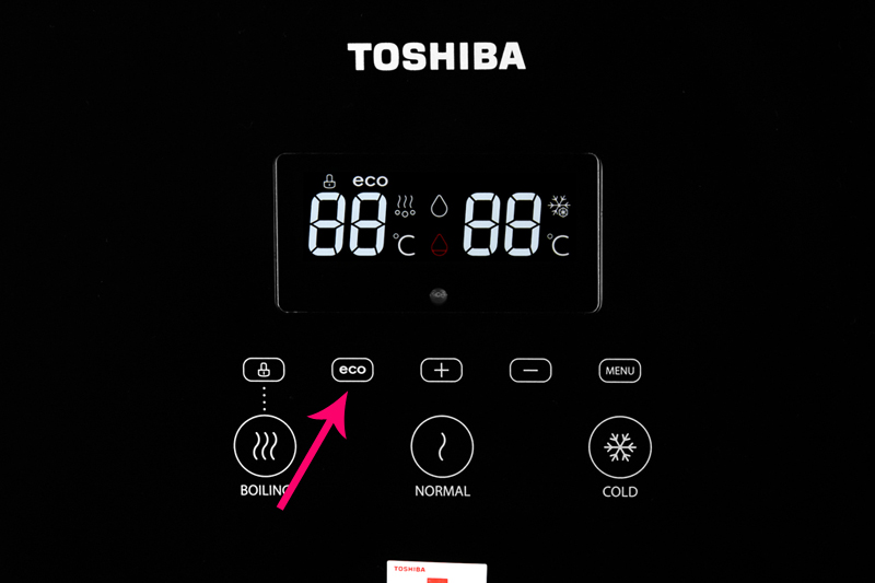 Tiết kiệm điện với ECO - Máy nước nóng lạnh Toshiba RWF-W1830BV(K)