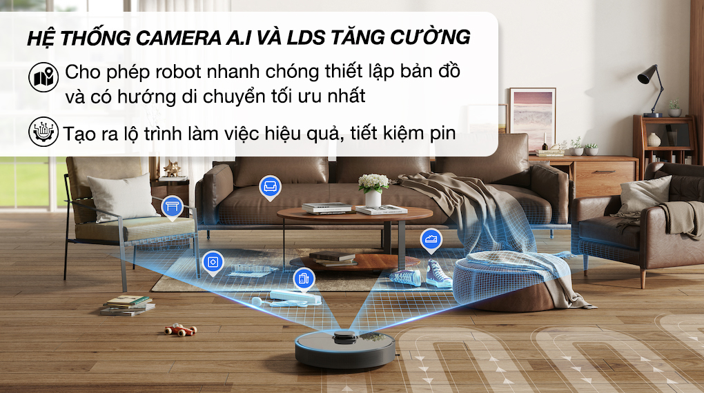 Robot hút bụi lau nhà Dreame D10S Plus - Điều hướng Robot hút bụi lau nhà Dreame D10S Plus - Điều hướng