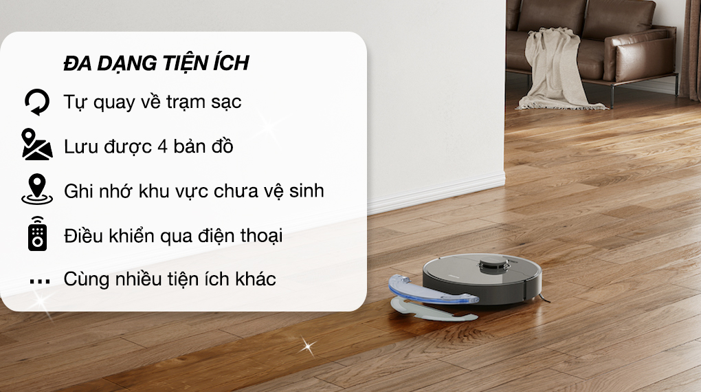 Robot hút bụi lau nhà Dreame D10S Plus - Tiện ích Robot hút bụi lau nhà Dreame D10S Plus - Tiện ích