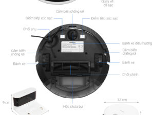 Robot hút bụi lau nhà Hitachi RV-X15N