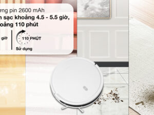 Robot hút bụi lau nhà Xiaomi Vacuum E10 2 Dung lượng pin