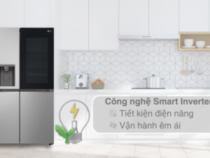 Công nghệ tiết kiệm điện - Tủ lạnh LG Inverter 635 lít Side By Side InstaView Door-in-Door GR-G257SV