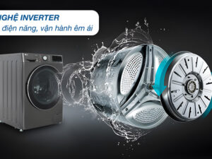 Máy giặt LG Inverter 10 kg FV1410S4B - công nghệ inverter