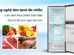 Tủ lạnh Aqua Inverter 189 lít AQR-T220FA(FB) 4 Tủ lạnh Aqua Inverter 189 lít AQR-T220FA(FB) - Công nghệ làm lạnh đa chiều bảo quản thực phẩm toàn diện và duy trì độ tươi ngon thực phẩm tối ưu