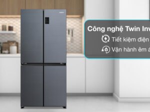 Tủ lạnh Aqua Inverter 469 lít Multi Door AQR-M536XA(SL) 4 Tủ lạnh Aqua Inverter 469 lít Multi Door AQR-M536XA(SL) - Công nghệ tiết kiệm điện