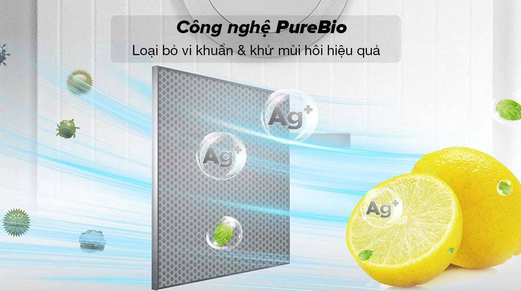 Tủ lạnh Toshiba Inverter 411 lít GR-RT559WE-PMV(58)-MM - Công nghệ PureBio loại bỏ vi khuẩn, mùi hôi thực phẩm hiệu quả