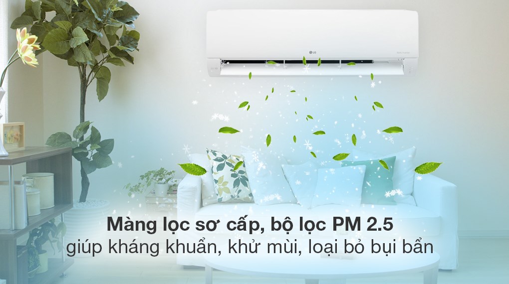 Máy lạnh LG Inverter 2.5 HP V24WIN1 - Khả năng lọc không khí