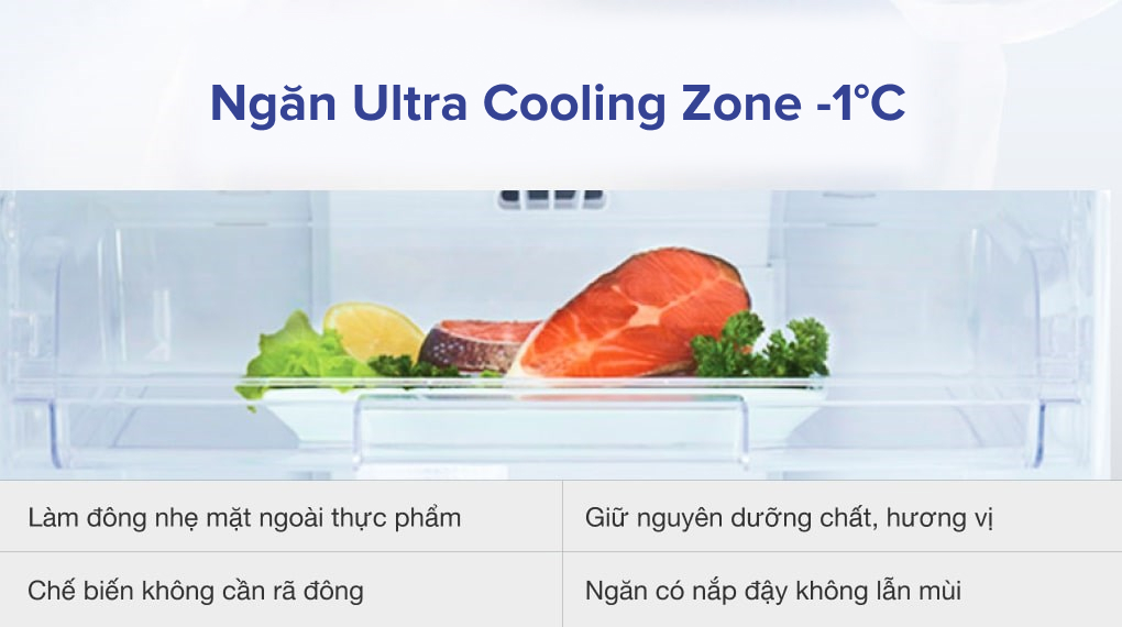 Tủ lạnh Toshiba Inverter 249 lít GR-RT325WE-PMV(06)-MG - Ngăn Ultra Cooling Zone -1°C