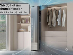 Tủ chăm sóc quần áo thông minh Samsung Bespoke AirDresser 5 móc DF10A9500CG/SV 3 Tủ Chăm Sóc Quần Áo Thông Minh Samsung DF10A9500CG/SV - Chế độ hút ẩm Dehumidification