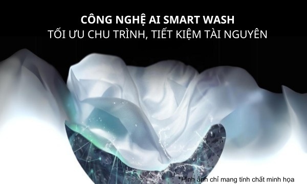 Máy giặt sấy Panasonic NA-V90FC1LVT 9/2kg Giặt thông minh AI Smart Wash