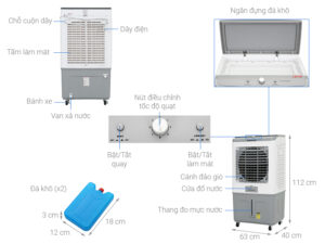 Quạt điều hòa Sunhouse SHD7757 2 Quạt điều hòa Sunhouse SHD7757