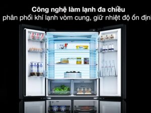 Tủ lạnh Aqua Inverter 660 lít Multi Door AQR-M727XA(GS)U1 - Công nghệ làm lạnh đa chiều
