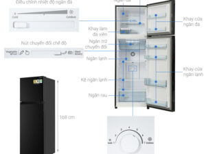 Tủ lạnh Hitachi Inverter 260 lít HRTN5275MFUVN 7 Tủ lạnh Hitachi Inverter 260 lít HRTN5275MFUVN