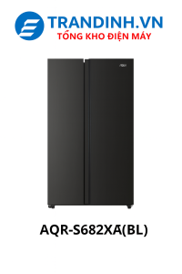 AQR-S682XA(BL) | Tủ Lạnh Aqua Inverter 646 Lít Side By Side 4 S682xaBL
