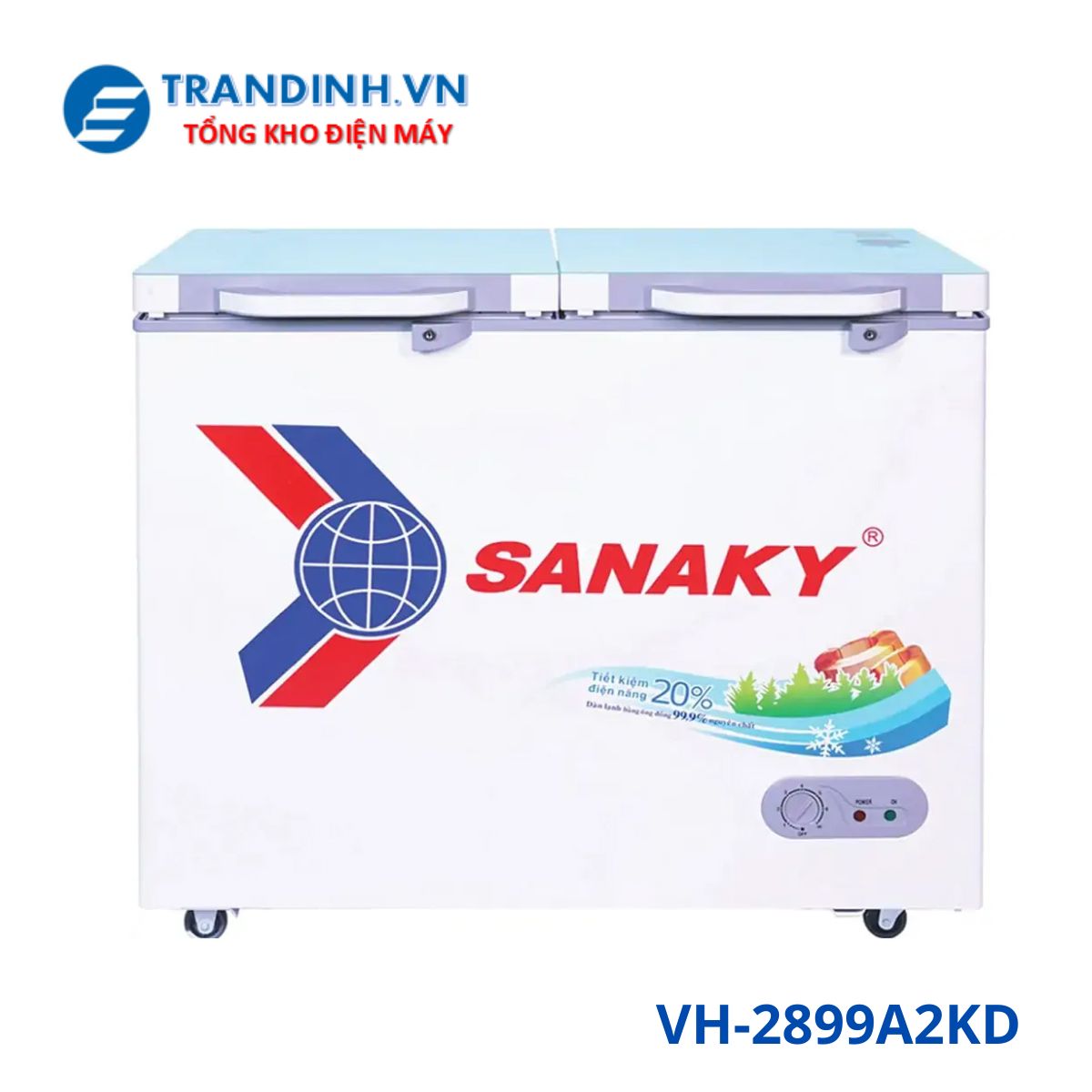 Tủ đông Sanaky VH-2899A2KD | 235L 1 ngăn 2 cánh