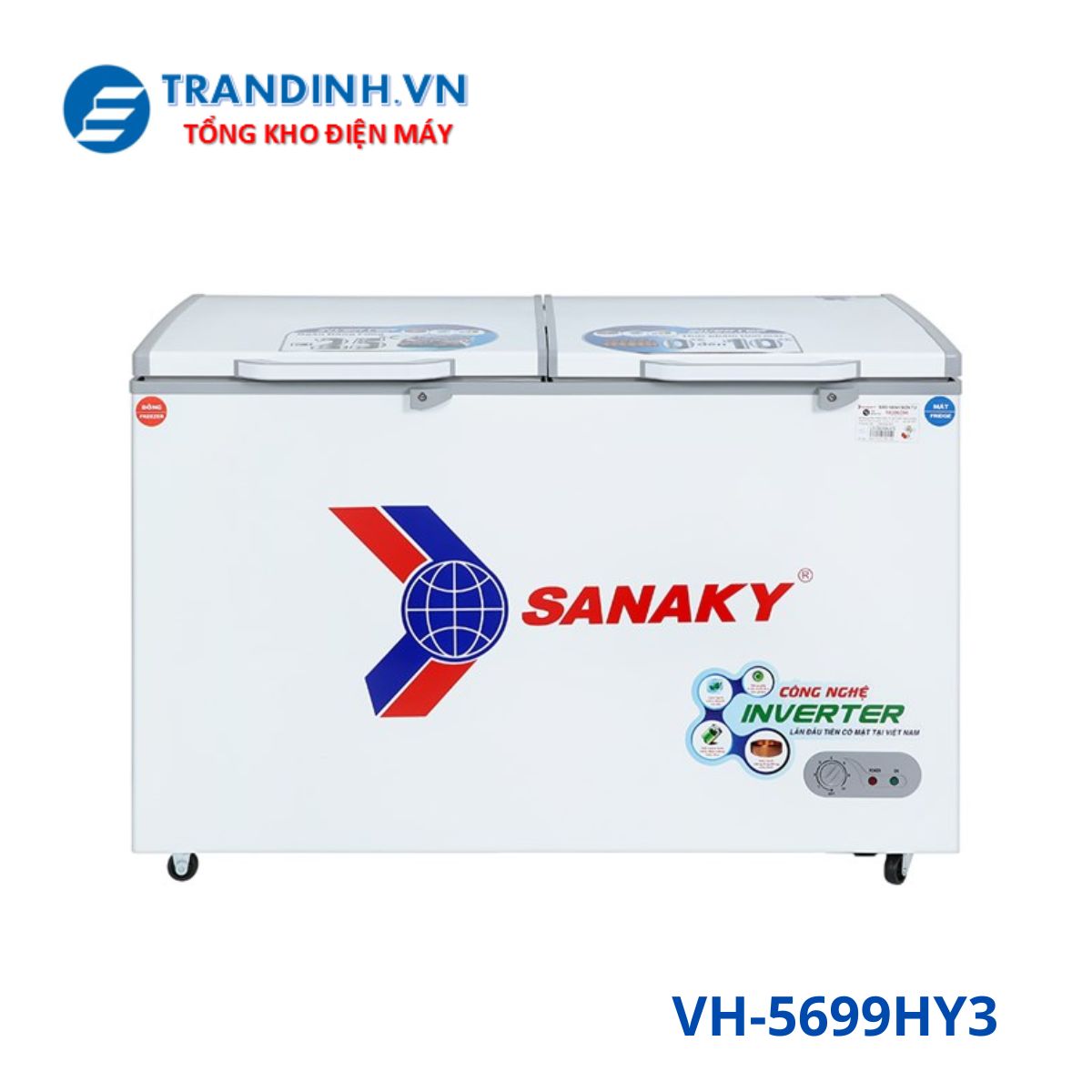 Tủ đông Sanaky VH-5699HY3 | 410L 1 ngăn 2 cánh inverter