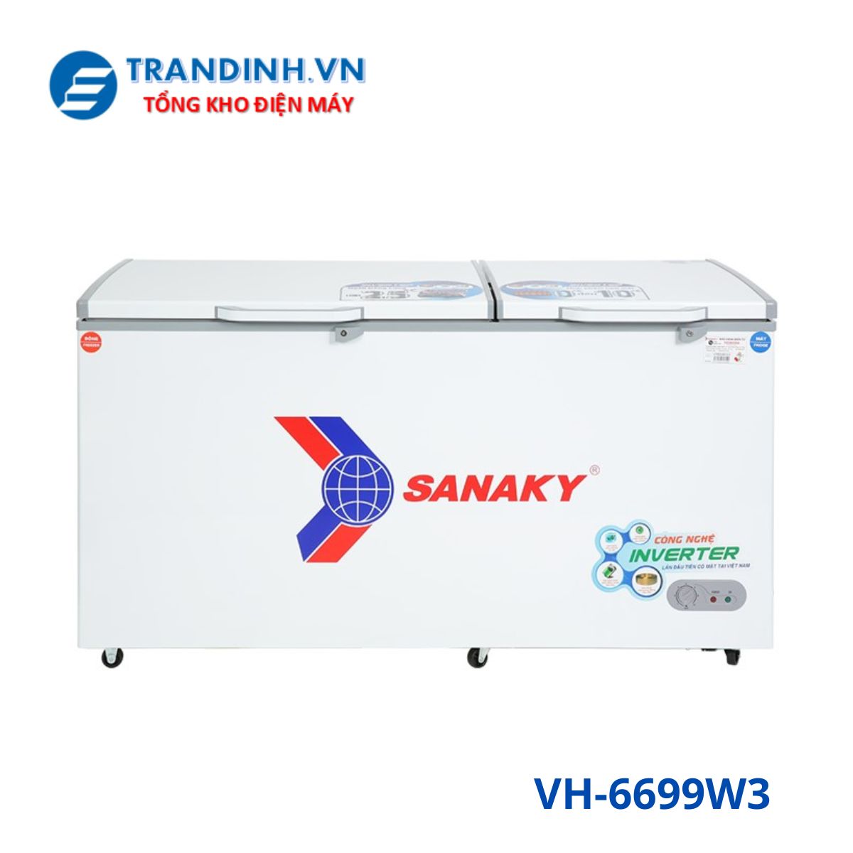 Tủ đông Sanaky VH-6699W3 | 485L 2 ngăn 2 cánh inverter