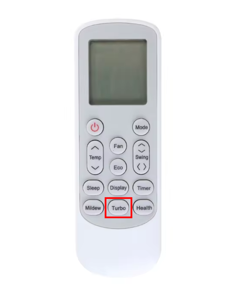 bam nut turbo tren remote de kich hoat lam lanh nhanh