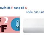 Cách chuyển độ F sang độ C điều hòa Samsung trên điều khiển