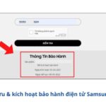 Tra cứu & kích hoạt bảo hành điện tử Samsung: tivi, tủ lạnh, điều hòa